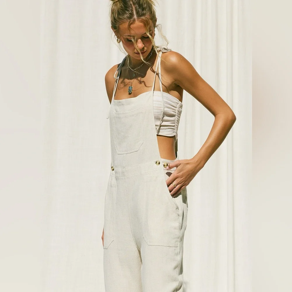 Linen Overalls - Picture 4 of 6